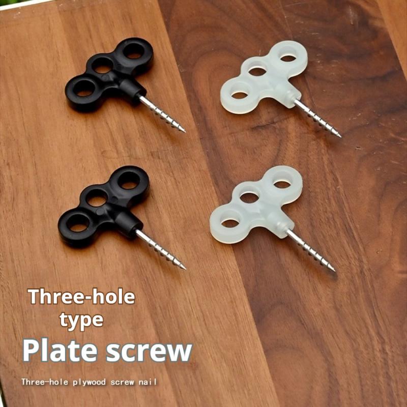 Deck Screw Stainless - 3-gaats deksschroef tentnagel, plastic grondanker met
