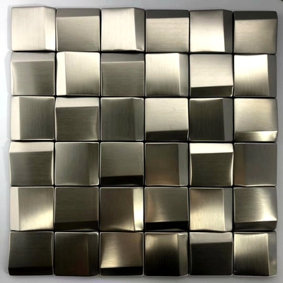 Home Improvement Background - 3D spiegel zilver roestvrij staal metalen