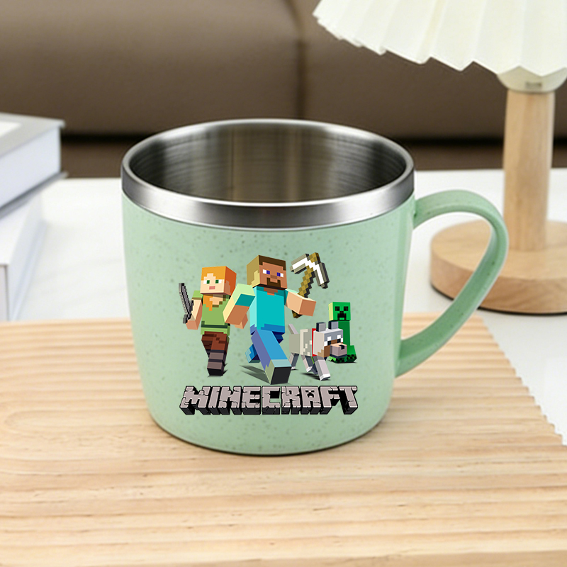 Home Improvement Game - Minecrafted roestvrijstalen waterbekers spel koffie melk