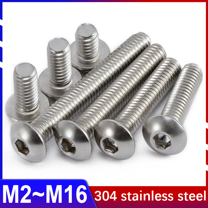 Deck Screw Stainless - 304 roestvrijstalen ronde kop/pan kop zeshoekige
