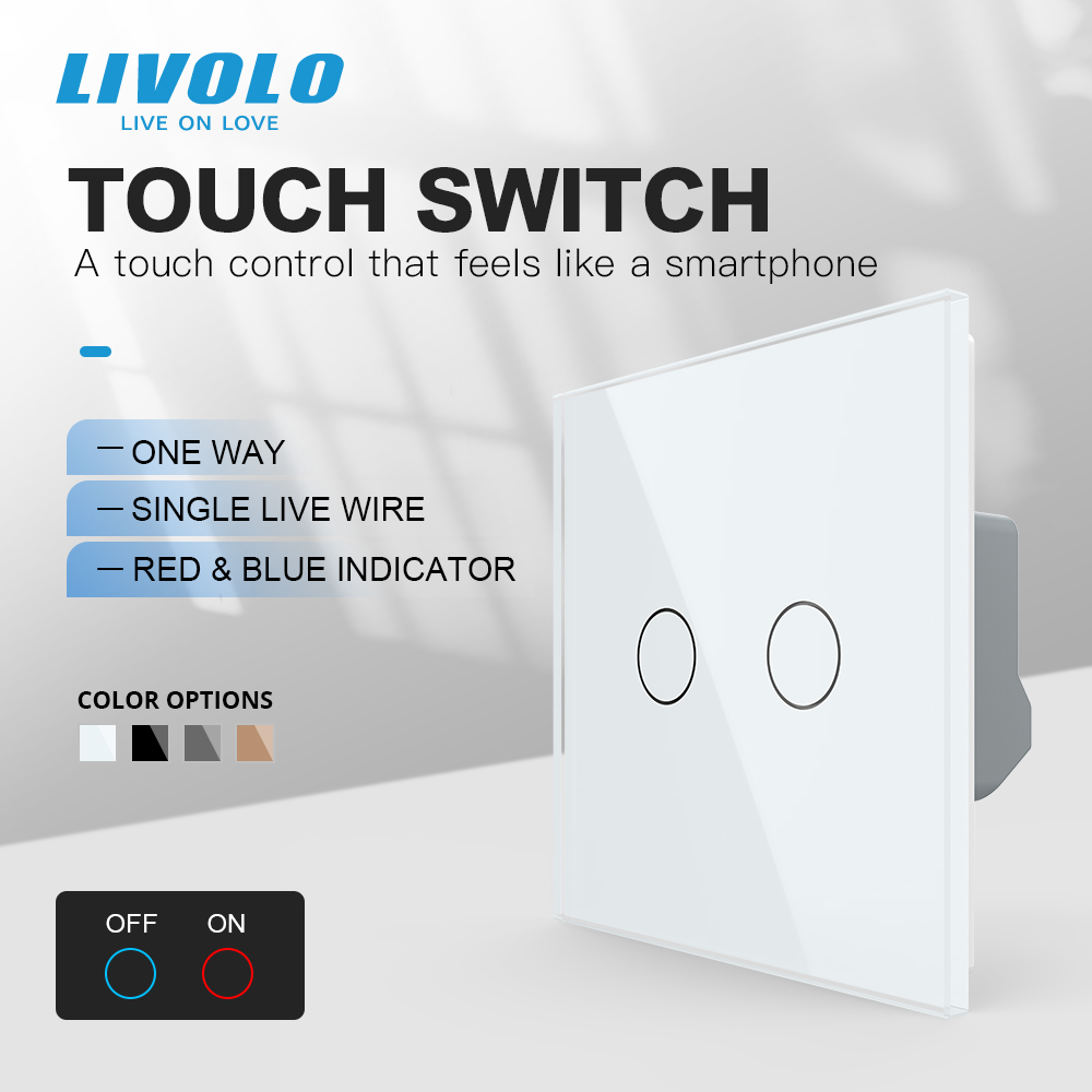 Home Improvement Years - Livolo Eu Standaard Aanraaksensor Wandschakelaar, 2
