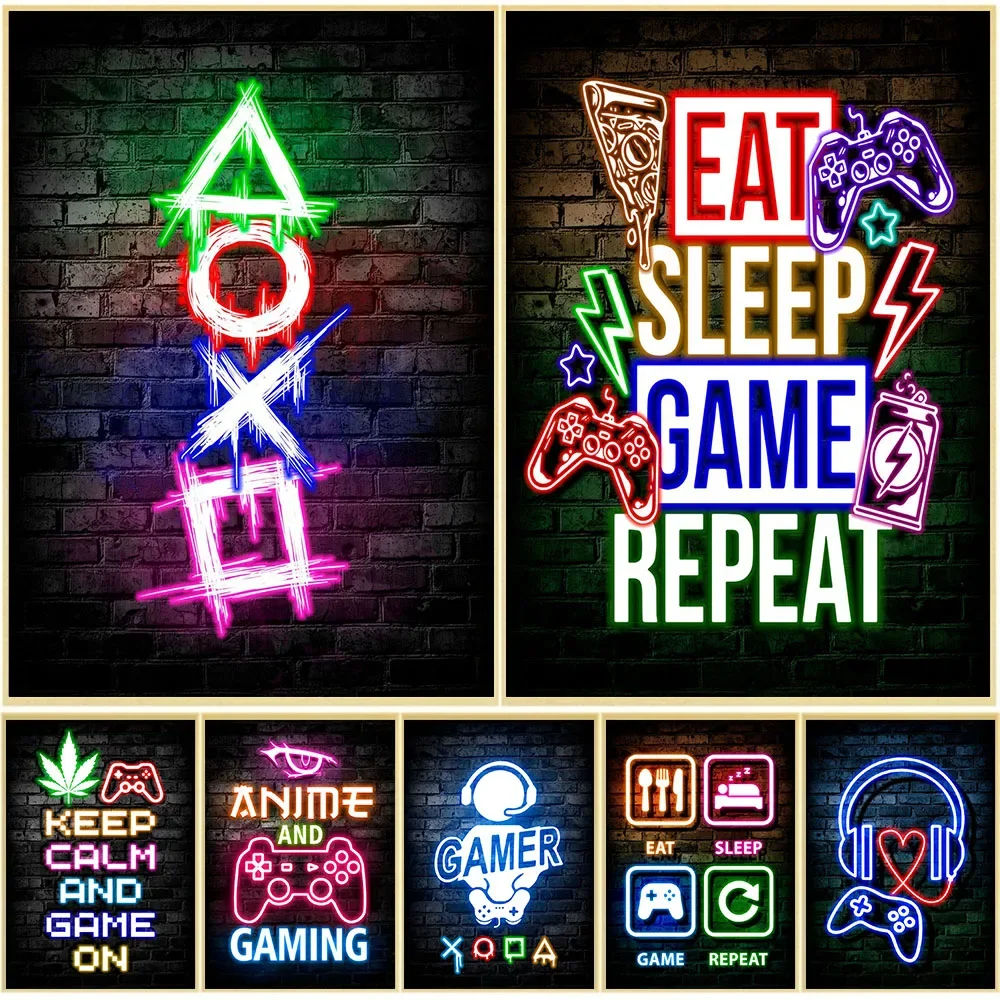 Home Improvement Game - Gaming Neon Eet Slaap Spel Herhaal