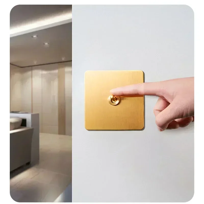 Wandlamp tuimelschakelaar goud - Home Improvement Years recensie en prijs