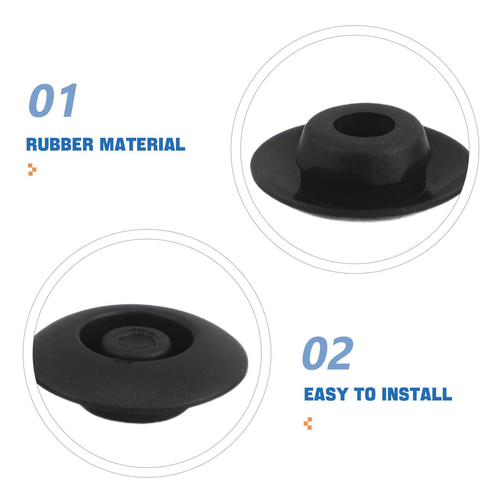 24 Stuks Rubberen Gat Pluggen  - Door Stopper Rubber recensie en prijs