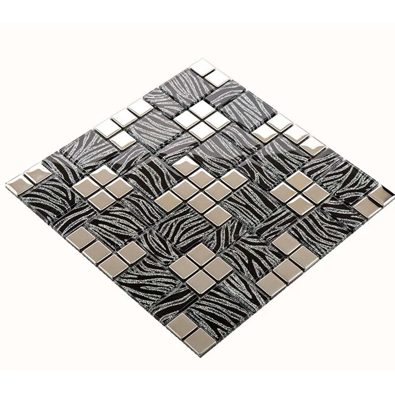 Luxe zwart zilver glasmozaïekt - Home Improvement Background recensie en prijs